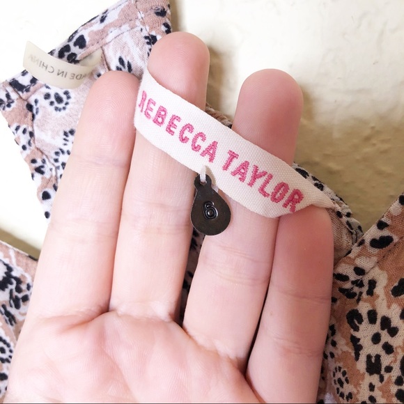 Rebecca Taylor | Blush Floral Flowy Tank Size 6 - Picture 4 of 6